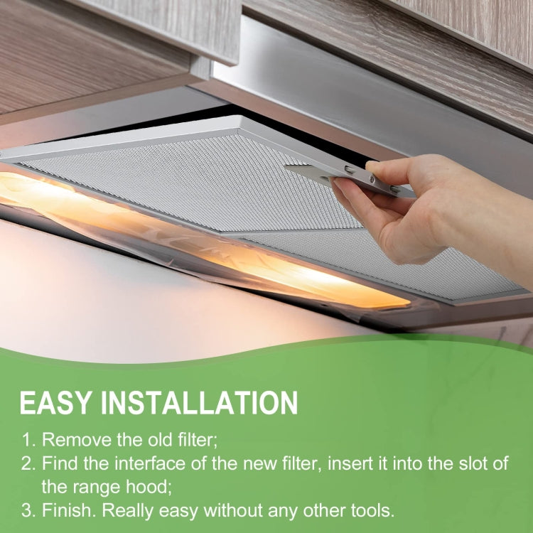 2pcs W10169961A Range Hood Filter for Whirlpool, Ikea, Kitchen Aid, Jenn Air 305 x 267 x 9mm, 10.5 x 12 Inch