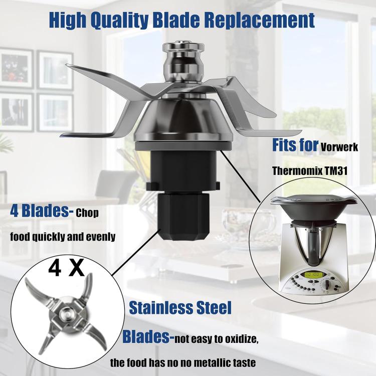 For Thermomix TM31 Stainless Steel Replacement Blade, For Thermomix TM31 Replacement Blade