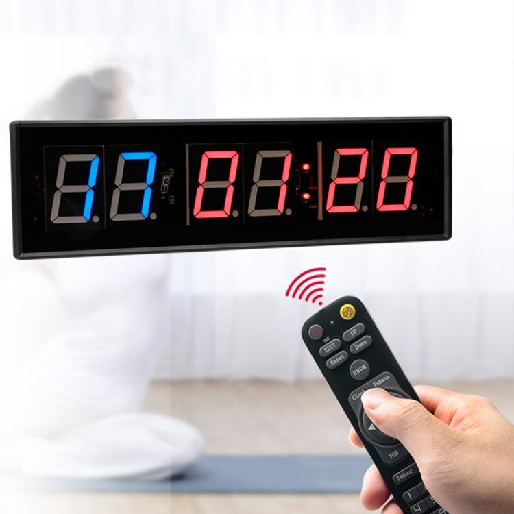 KYX--0023 2.3 inch 6-digit LED Sports Fitness Multi-function Timer, AU Plug, US Plug, EU Plug, UK Plug