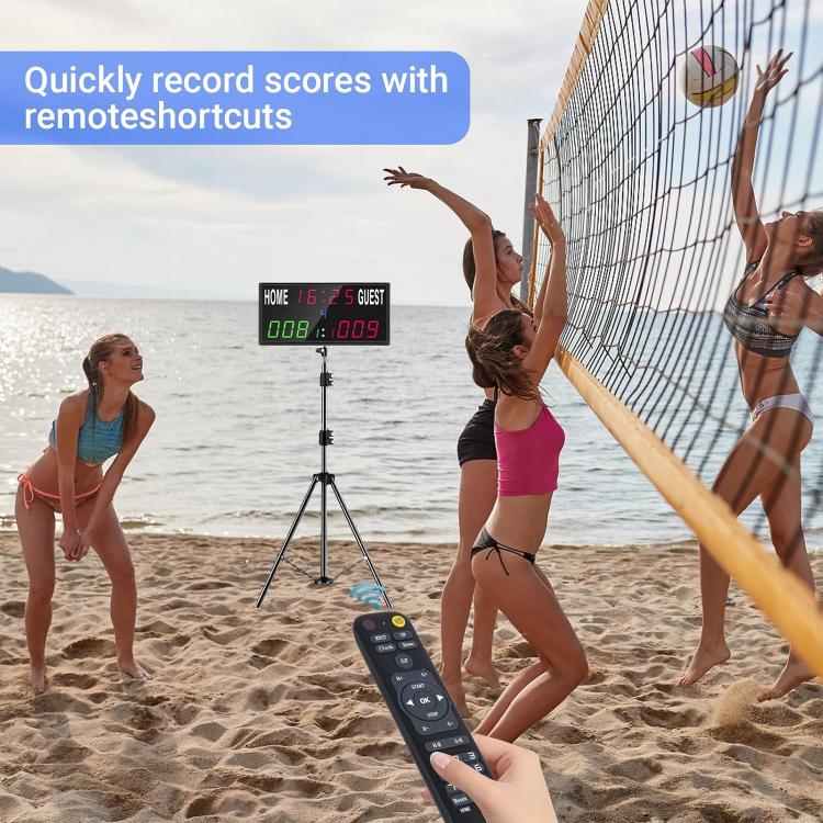 KYX--0030 13-digit LED Electronic Scoreboard Remote Control Multi-function Competition Timer, KYX--0030