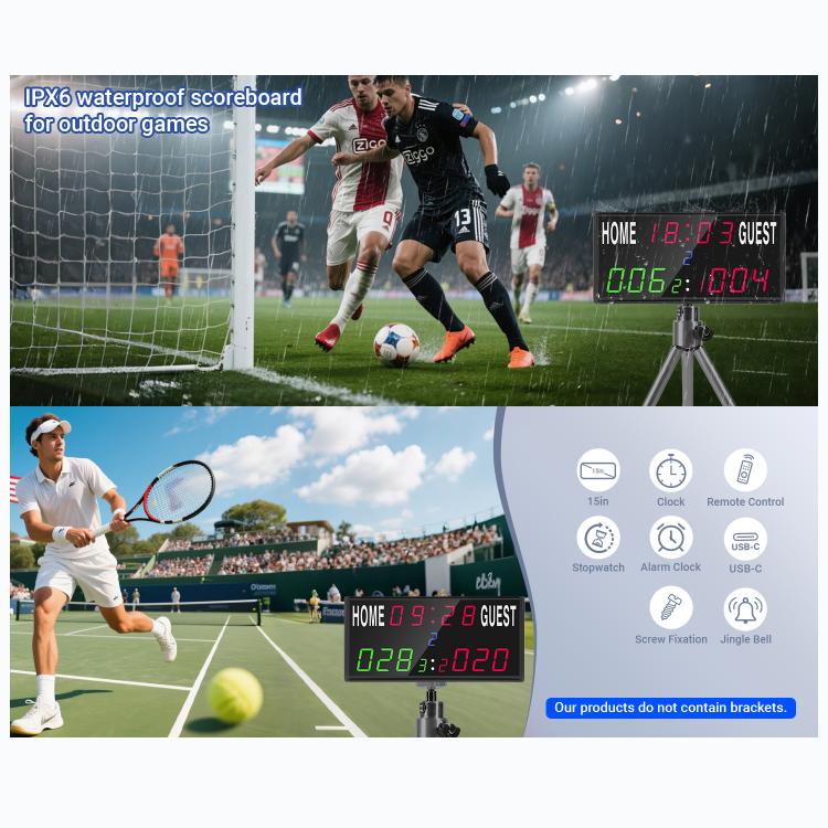 KYX--0030 13-digit LED Electronic Scoreboard Remote Control Multi-function Competition Timer, KYX--0030