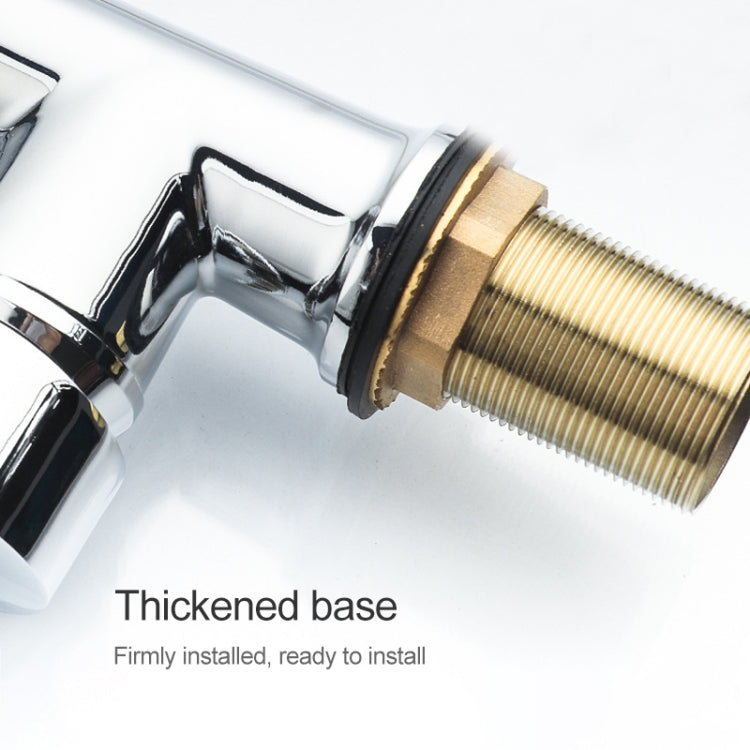 KE6024 Multifunctional Spring Drawing Cold Hot Mixing Water Nozzle Water Filter Adapter Water Purifier Saving Tap, Silver Black