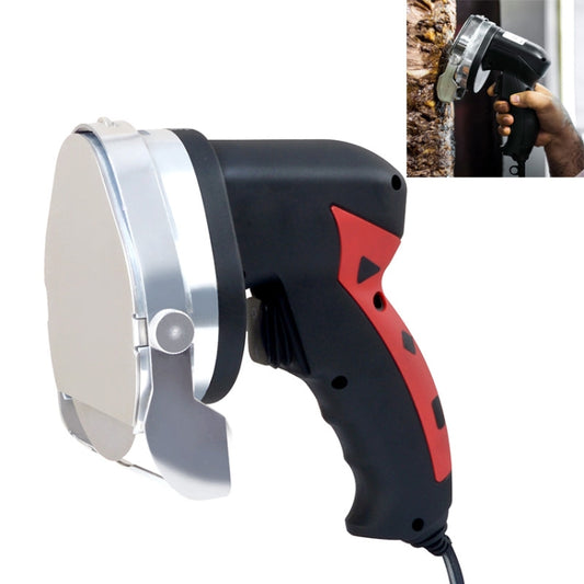 Portable Meat Slicer Electric Meat Cutter Turkish Barbecue Slicer, EU Plug, Black Red