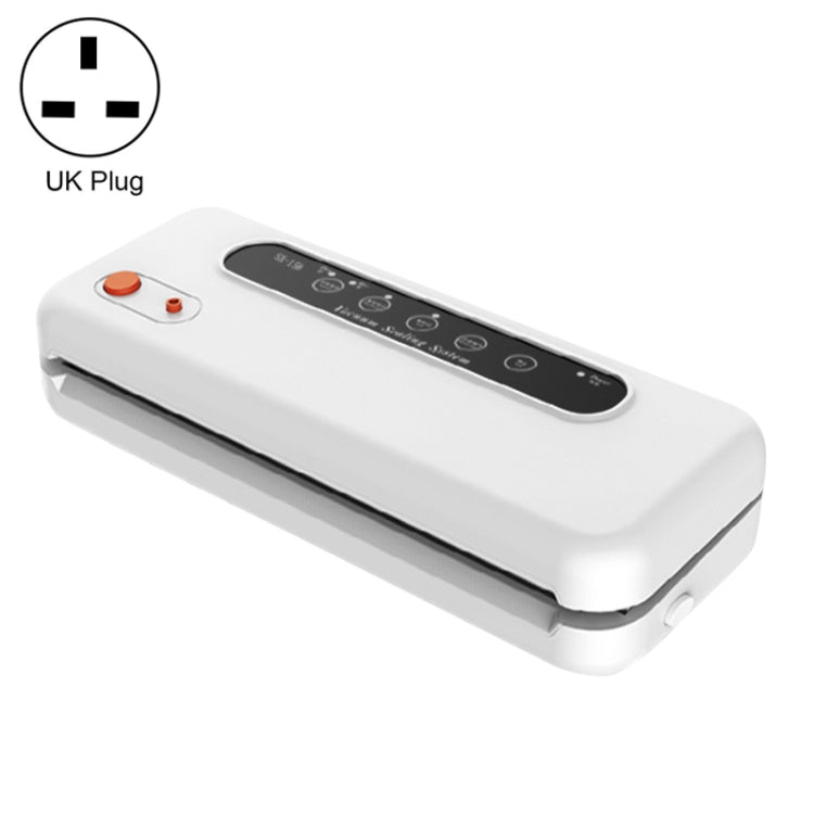 Household Commercial Food Vacuum Plastic Packaging Machine Sealer Closer Machine, UK Plug, Food UK Plug (White), Food UK Plug (Black)