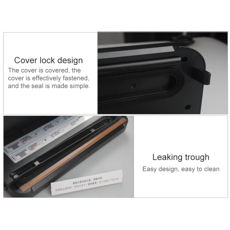 Household Commercial Food Vacuum Plastic Packaging Machine Sealer Closer Machine, US Plug, Food US Plug (White), Food US Plug (Black)