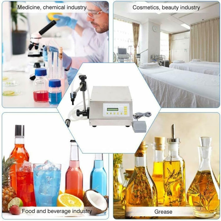 Mini Portable Electric Digital Control Pump Liquid Filling Machine LCD Display Milk Bottles Filler, Digital Control Pump Milk Bottles