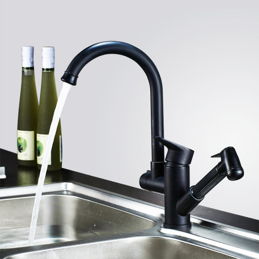 Kitchen Pull-Out Double Faucet Water Table Hot And Cold Water Faucet, Wheel Bending Pull, Round Spray Pull, Cube Spray Pull, Round Universal Distortion, Cube Universal Distortion