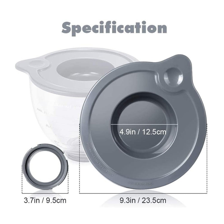 KA-T5 For KitchenAid K5GB 5QT Tilt Head Stand Mixer Glass Bowl Seal Lid, Glass Bowl Seal Lid