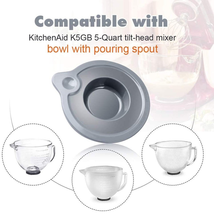 KA-T5 For KitchenAid K5GB 5QT Tilt Head Stand Mixer Glass Bowl Seal Lid, Glass Bowl Seal Lid