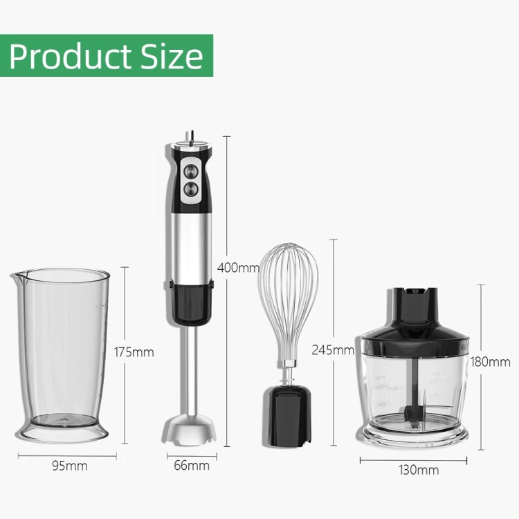 6-in-1 600W Multifunctional  Electric Blender Stainless Steel Food Cooking Stick, US Plug, EU Plug, UK Plug