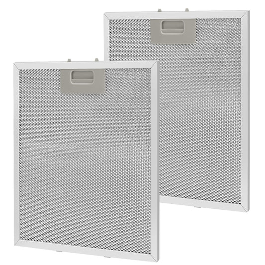 2pcs 10.2 x 12.5 Inch Range Hood Filter 5-Layer Aluminum Mesh Hood Grease Filter, 10.2 x 12.5 Inch