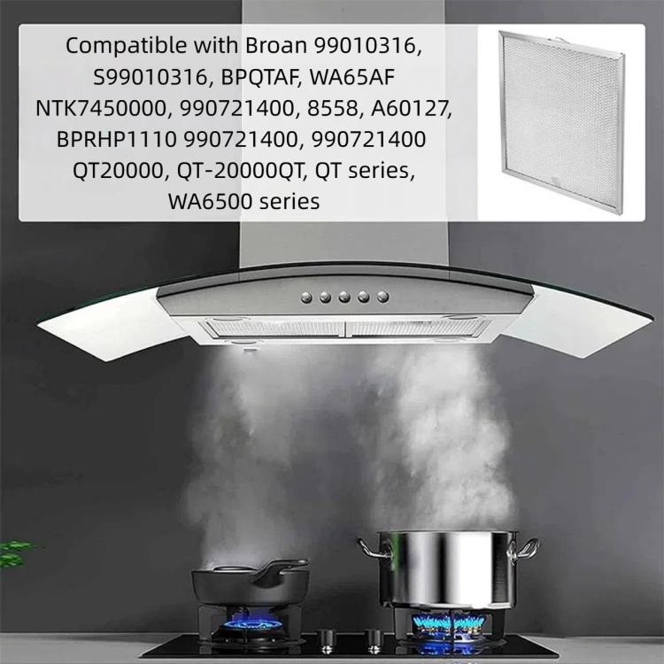 2pcs /Pack S99010316 Range Hood Grease Filter For Broan BPQTAF, WA65AF