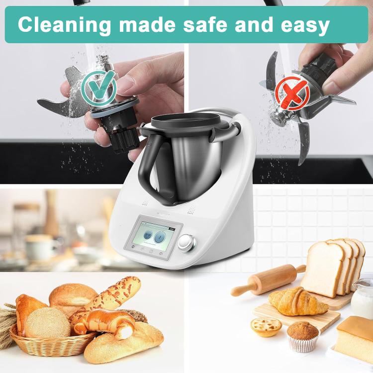 Stainless Steel Dough Mixer Knife Replacement Durable Baking & Cooking Accessories, For Thermomix TM31, For Thermomix TM5/TM6