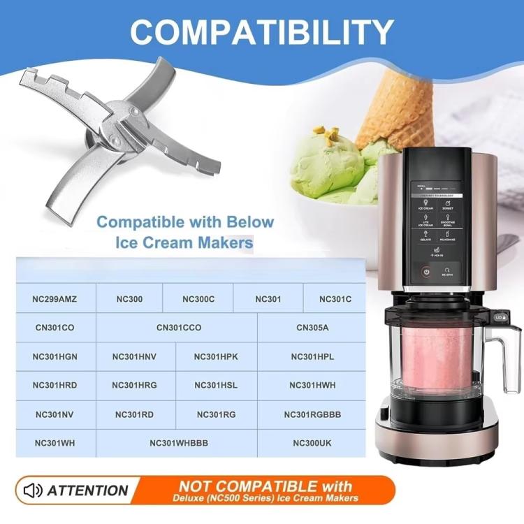Replacement Blades for Ninja NC300/NC200 Series Ice Cream Makers