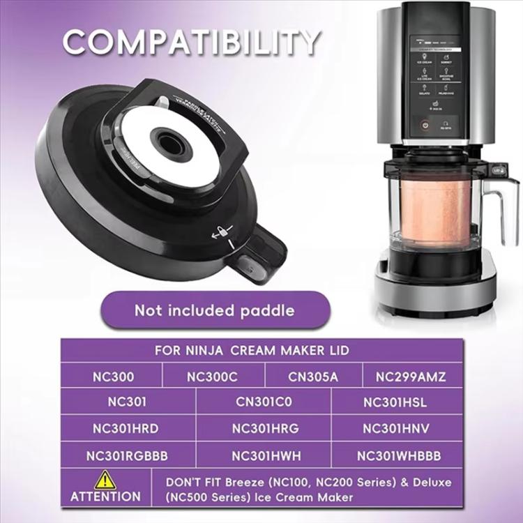 Replacement Outer Bowl Lid For Ninja NC299AMZ/NC301/NC300 Ice Cream Maker