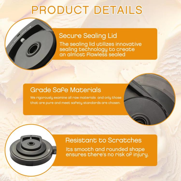 Replacement Outer Bowl Lid For Ninja NC500 Series Ice Cream Maker NC501/NC501H/NC501HBL